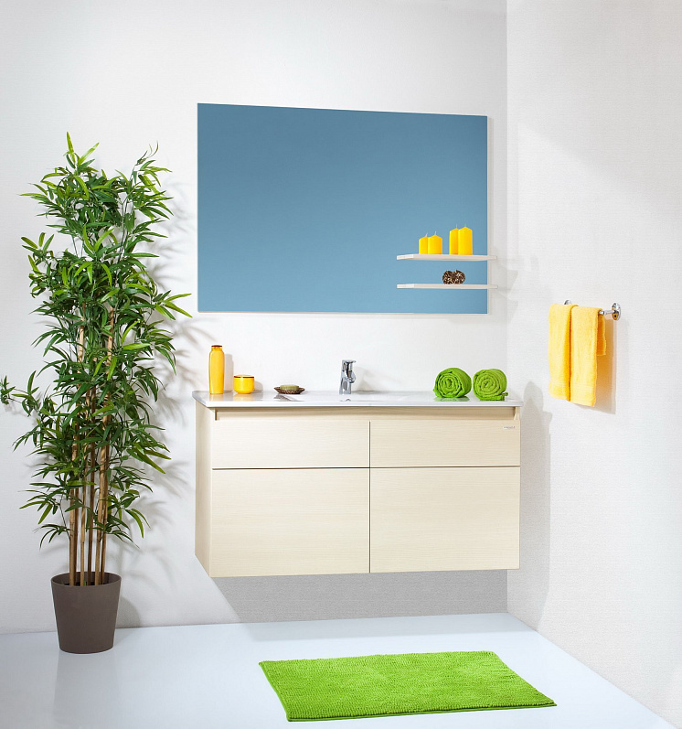 Комплект мебели для ванной Мадрид 120 Светлая лиственница