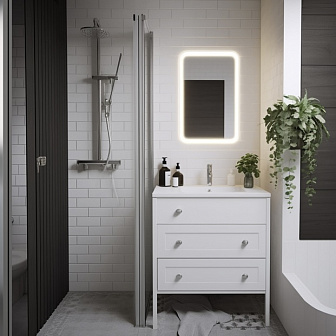 Современный дизайн ванной комнаты в Скандинавском стиле | Мебель для ванной Икея