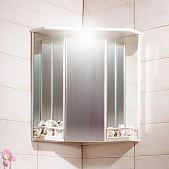 Шкаф зеркальный угловой Кантри 60 с балюстрадой