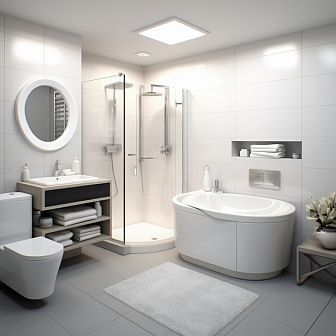Дизайн санузла: планировка, визуальный образ и гартинур для ванной комнаты